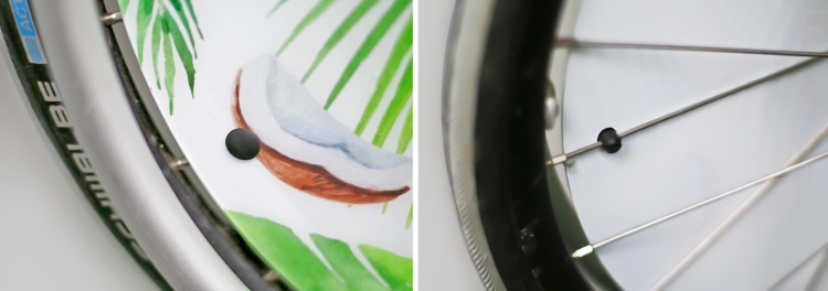 Wheelchair wheel covers method of attachment - clips