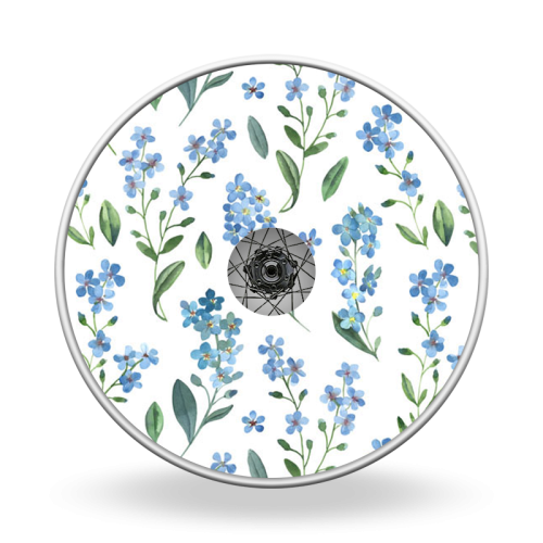 Wheel covers Forget me not flower