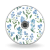 Wheel covers Forget me not flower