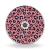 Wheel covers Blue leopard print