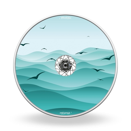 Wheel covers Waves and seagulls
