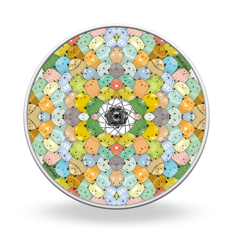 Wheel covers Colorful cats