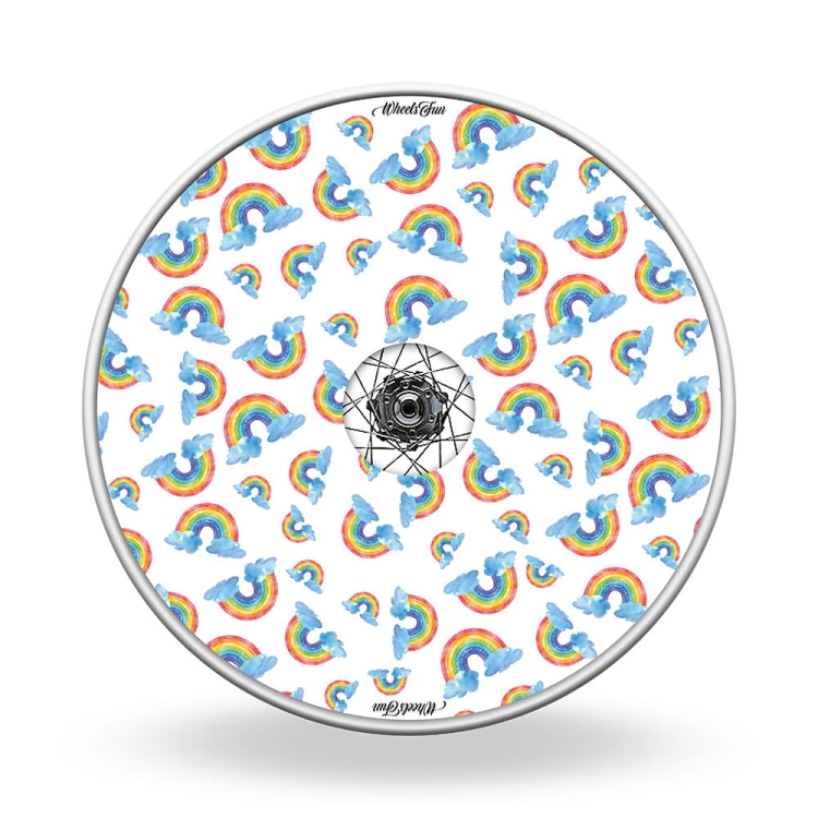 Wheel covers Rainbows in the clouds