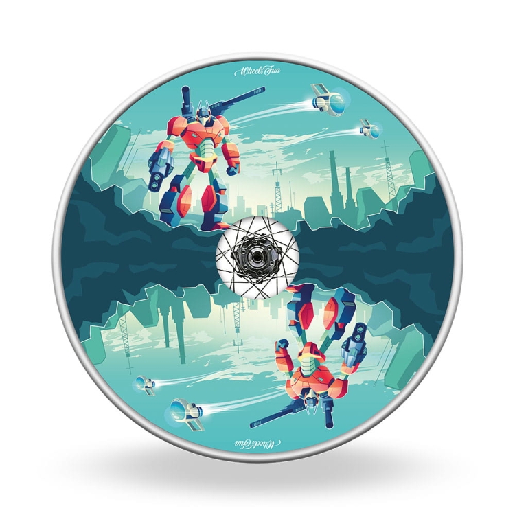 Wheel covers Transformers warrior