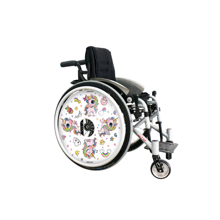 Wheel covers Rainbow unicorns