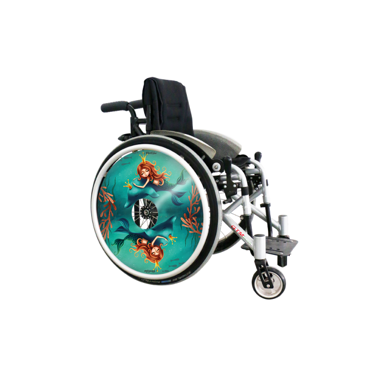 Wheel covers Mermaid and dolphin