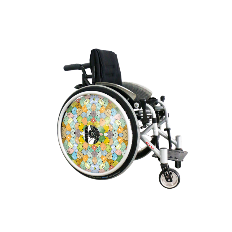 Wheel covers Colorful cats