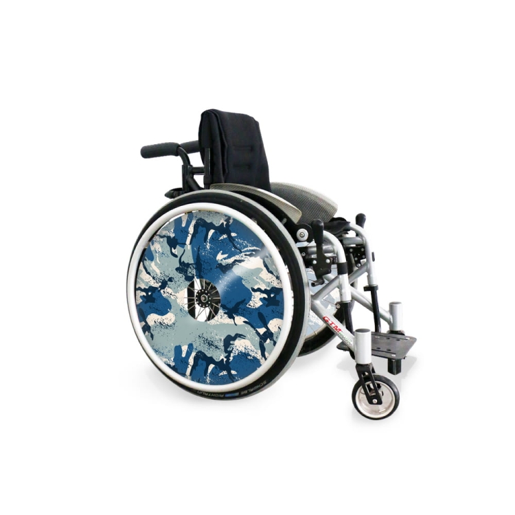 Wheel covers Blue abstraction