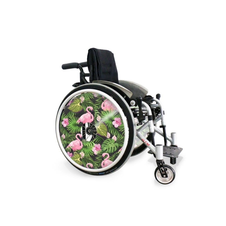Wheel covers Paradise flamingos