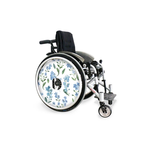 Wheel covers Forget me not flower
