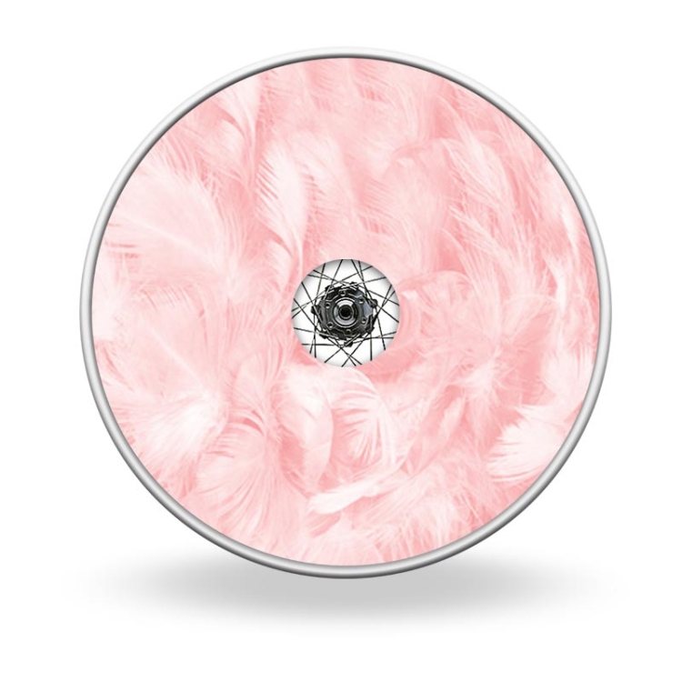 Wheel covers Pink feathers