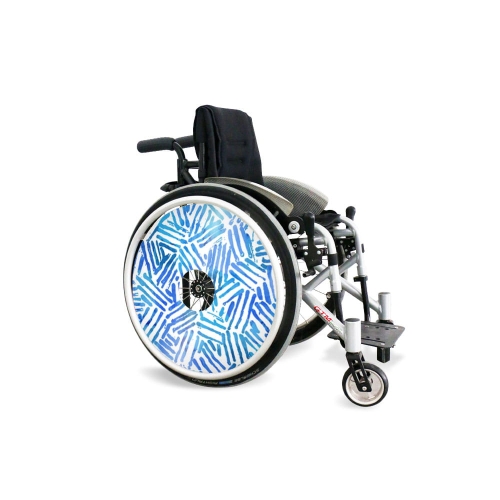 Wheel covers Blue stripes