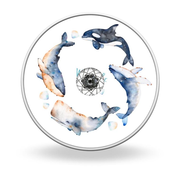 Wheel covers Whales