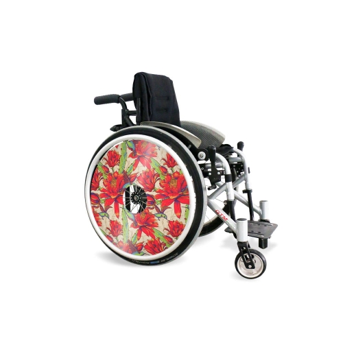 Wheel covers Red flowers