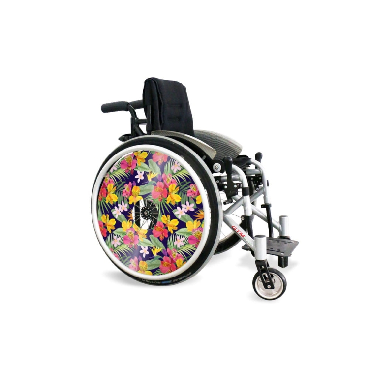 Wheel covers Tropical flowers