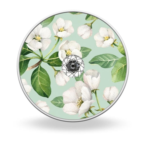 Wheel covers Apple flower