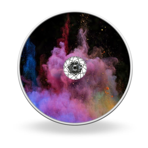 Wheel covers Colorful powder