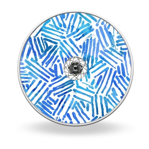 Wheel covers Blue stripes
