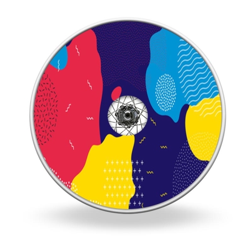 Wheel covers Colorful splash