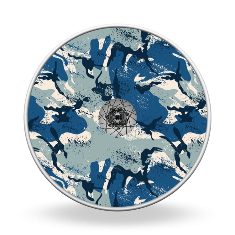 Wheel covers Blue abstraction